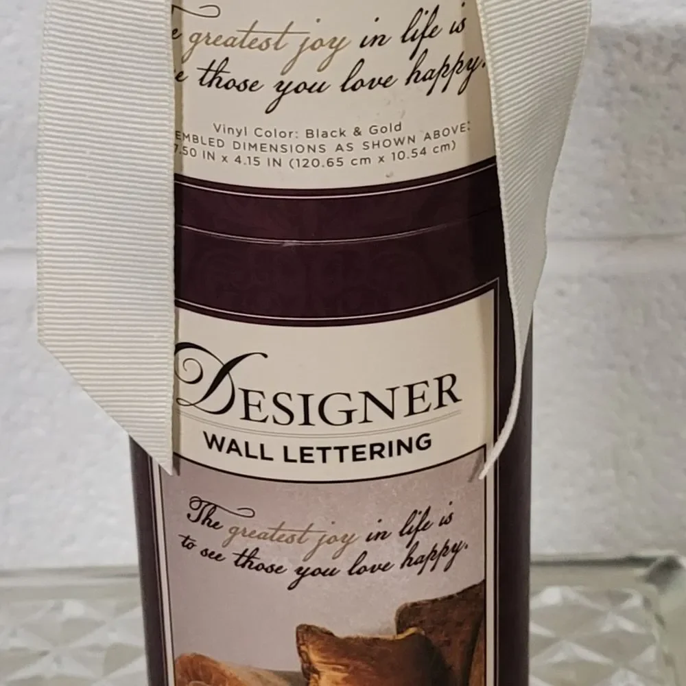 DCWV HOME Rub-On Removeable Vinyl Wall Lettering